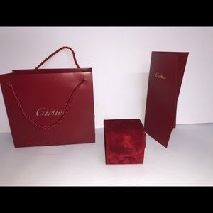 Cartier box bag and invoice folder